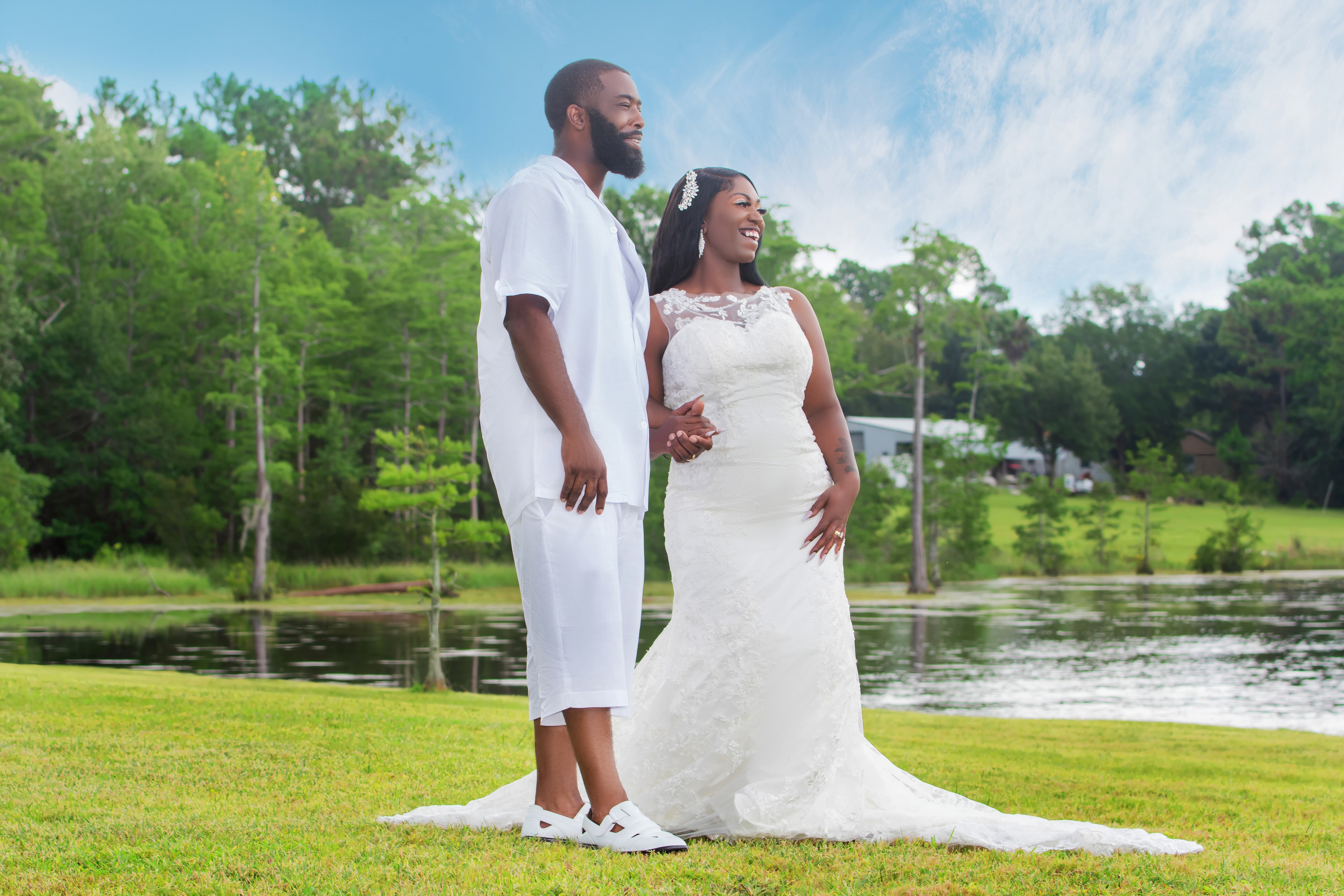 Curated wedding coverage outdoor portrait by DP Photography