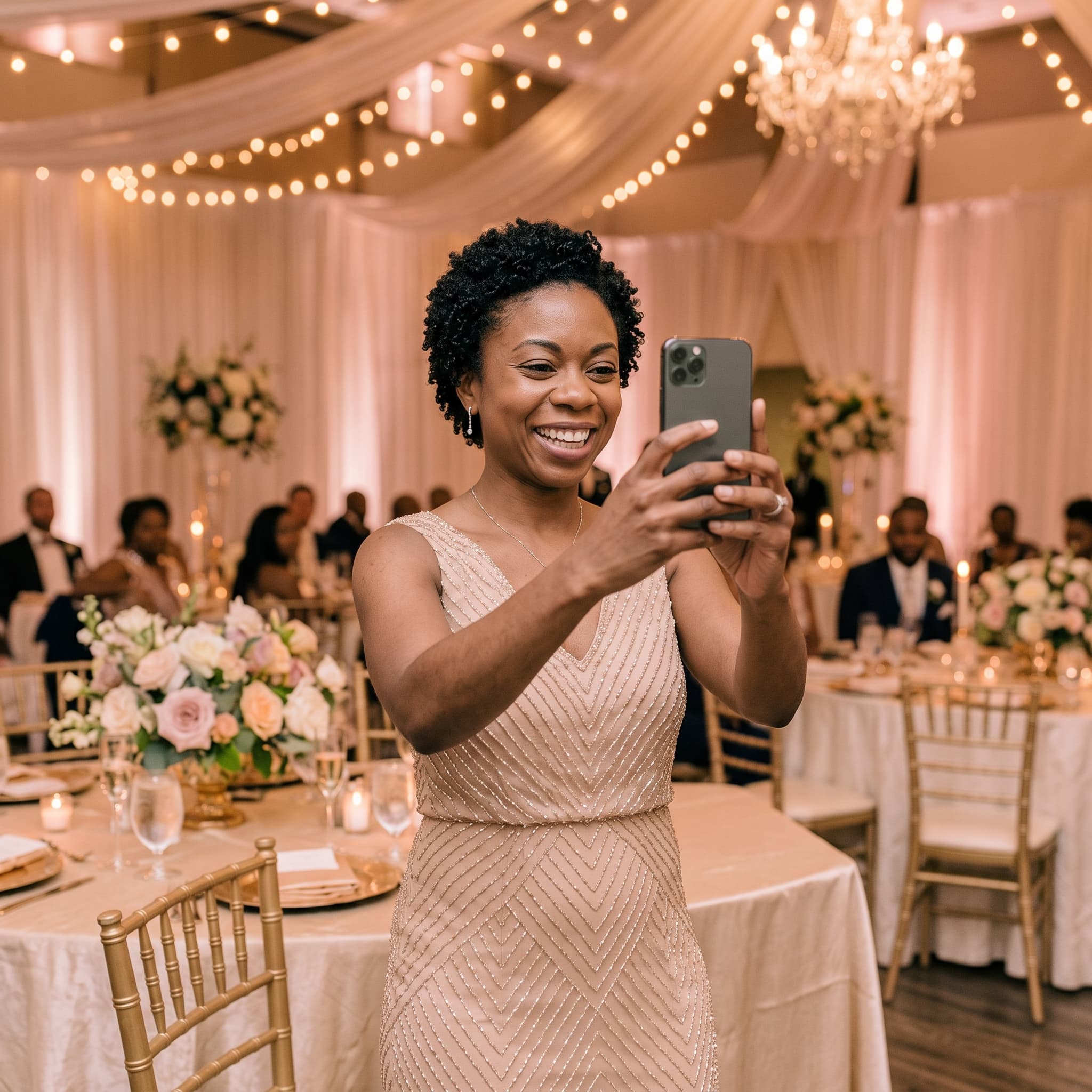 Step 4: Guest takes a quick selfie to register their face for photo matching
