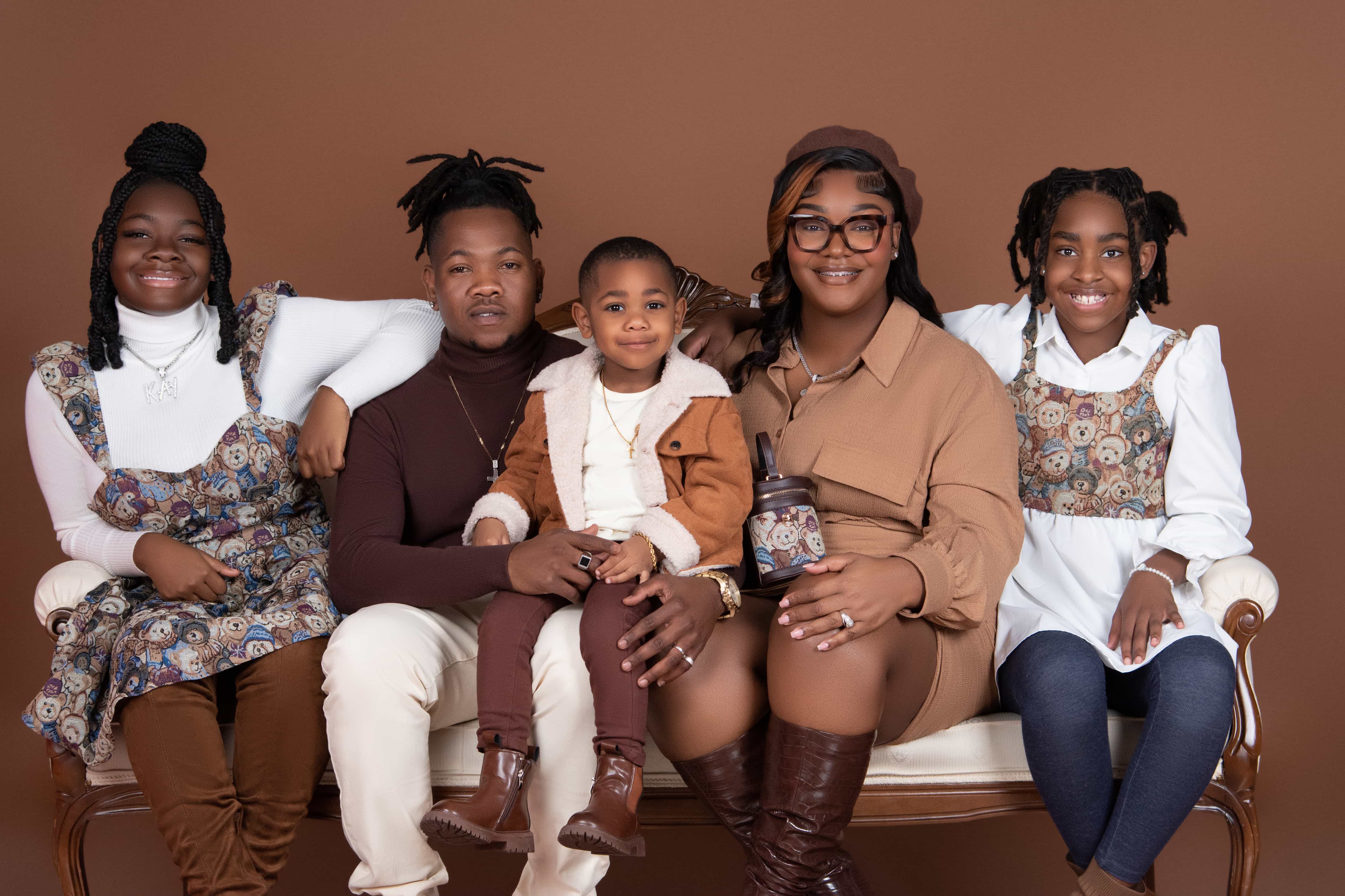 Studio family portrait Family Treasures package by DP Photography