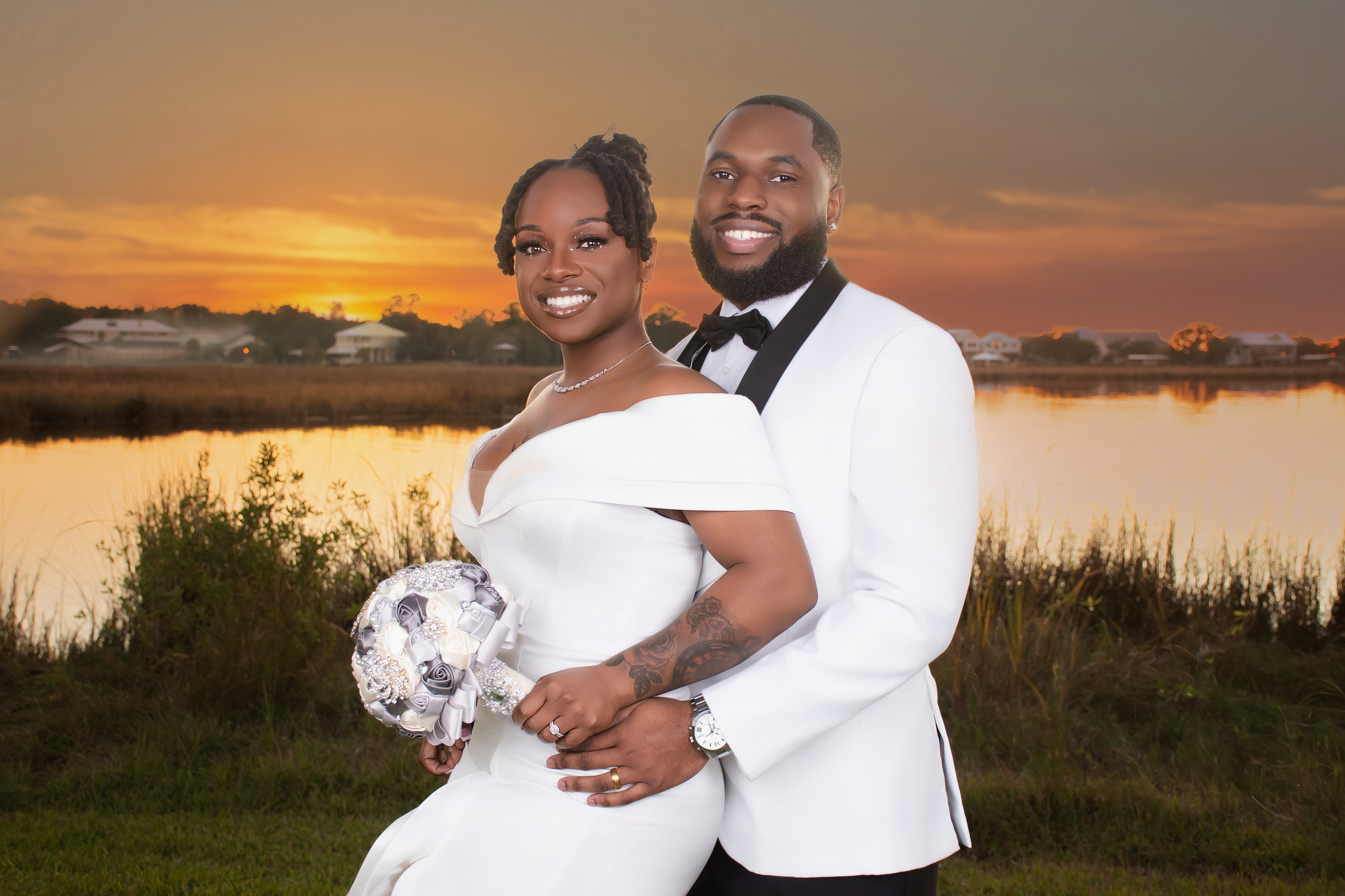 Signature Coverage Package 1 sunset marsh wedding